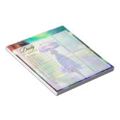 Kleurrijke wandeling in de regen dagelijkse planne notitieblok (Schuin)