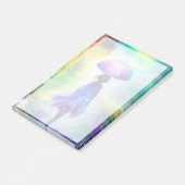 Kleurrijke wandeling in de regen post-it® notes (Schuin)