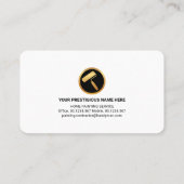 Kleurrijke wandverfplaat voor peling visitekaartje (Achterkant)