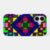 Kleurrijke Wanorde iPhone 16 Hoesje (Achterkant horizontaal)