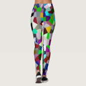 Kleurrijke warboel leggings (Achterkant)