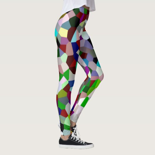 Kleurrijke warboel leggings (Rechts)