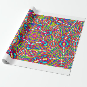 Kleurrijke warboel Mandala Cadeaupapier