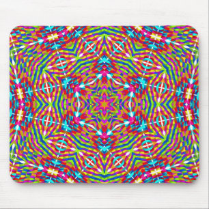 Kleurrijke warboel Mandala Muismat