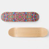 Kleurrijke warboel Mandala Persoonlijk Skateboard (Horizontaal)