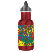 Kleurrijke warme puinhoop blaast de regenboog met  waterfles  (Links)