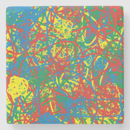 Kleurrijke warme puinhoop voor multi-color splash stenen onderzetter