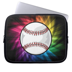 Kleurrijke wasbal; honkbal laptop sleeve