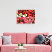 Kleurrijke wasbegonia's canvas afdruk (Insitu (Woonkamer))