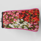 Kleurrijke wasbegonias golfheadcover (Voorkant)
