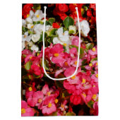 Kleurrijke wasbegonia's medium cadeauzakje (Achterkant)