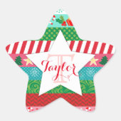 Kleurrijke Washi Tape Custom Star Stickers (Voorkant)