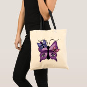 Kleurrijke Watcher Butterflies Tote Bag (Voorkant (product))