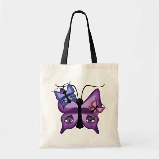 Kleurrijke Watcher Butterflies Tote Bag (Voorkant)