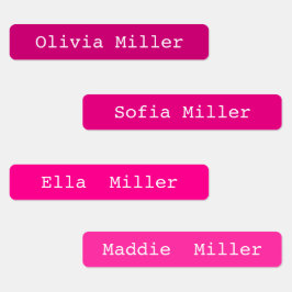 Kleurrijke waterdichte keurmerken voor schooldag labels