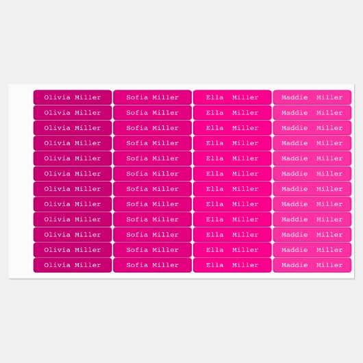 Kleurrijke waterdichte keurmerken voor schooldag labels (Vel)