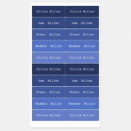 Kleurrijke waterdichte keurmerken voor schooldag labels