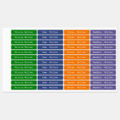 Kleurrijke waterdichte keurmerken voor schooldag labels (Vel)