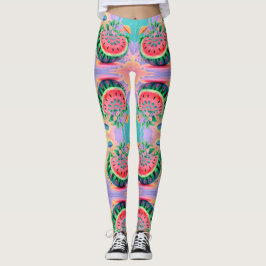 Kleurrijke watermeloen leggings