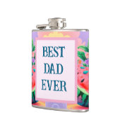 Kleurrijke watermeloen met beste vader ooit heupfles (Links)