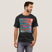 Kleurrijke waterrimpelingen t-shirt (Voorkant volledig)