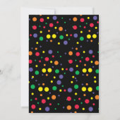 Kleurrijke Waterslide Verjaardag | splash-partij Kaart (Achterkant)