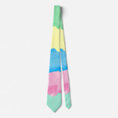 Kleurrijke watersplashing in waterverf stropdas (Voorkant)