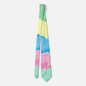 Kleurrijke watersplashing in waterverf stropdas (Achterkant)