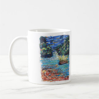 kleurrijke waterval koffiemok