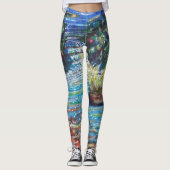 kleurrijke waterval leggings (Voorkant)