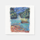 kleurrijke waterval servet (Voorkant)