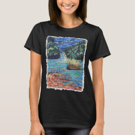 kleurrijke waterval t-shirt