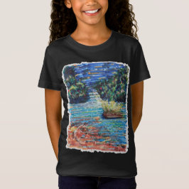 kleurrijke waterval t-shirt