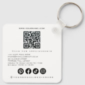 Kleurrijke Watervedordekening van Lippen met Felle Sleutelhanger (Achterkant)