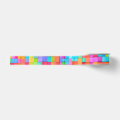 Kleurrijke Waterverf Abstracte Kunst Gift Wrap Fun Grosgrain Lint (Voorkant)