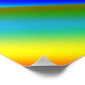 Kleurrijke waterverf abstracte textuur poster (Hoek)