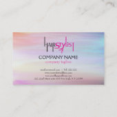 Kleurrijke Waterverf achtergrond en tekstontwerp Visitekaartje (Achterkant)