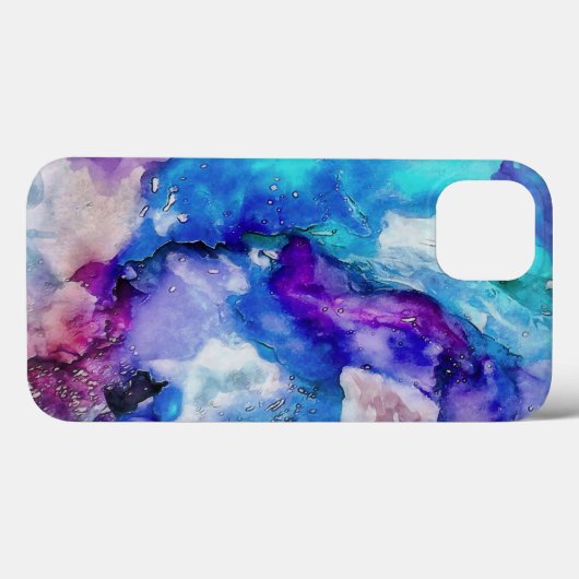 Kleurrijke Waterverf Afstand Case-Mate iPhone Case (Achterkant (horizontaal))