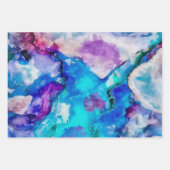 Kleurrijke Waterverf Afstand Inpakpapier Vel (Voorkant 2)