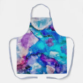 Kleurrijke Waterverf Afstand Schort (Voorkant)