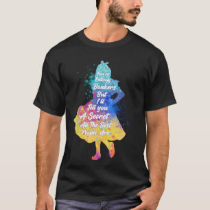 Kleurrijke Waterverf Alice in Wonderland - Bonkers T-shirt