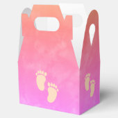 Kleurrijke Waterverf Baby shower Custom Bedankdoosjes (Geopend)