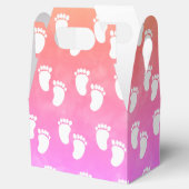 Kleurrijke Waterverf Baby shower voetafdrukpatroon Bedankdoosjes