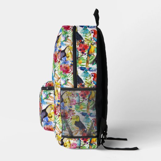 Kleurrijke Waterverf Bedrukte Rugzak (Rechts)