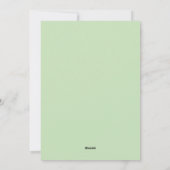 Kleurrijke waterverf bladeren foto feestdagenkaart (Achterkant)