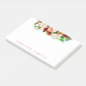  Kleurrijke Waterverf Bloemboeket Sjabloon Post-it® Notes (Schuin)