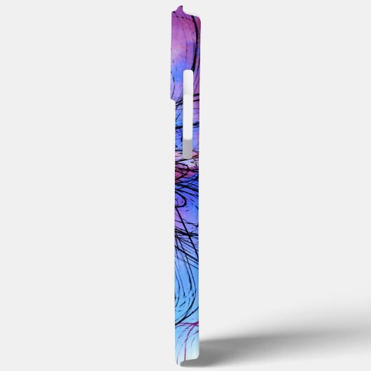 Kleurrijke Waterverf bloemen Abstracte handtekenin Case-Mate iPhone Case (Achterkant / Links)