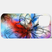 Kleurrijke Waterverf bloemen Abstracte handtekenin Case-Mate iPhone Case (Achterkant (horizontaal))
