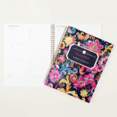 Kleurrijke Waterverf Bloemen Bedrijf Logo Monogram Planner (Display)