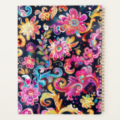 Kleurrijke Waterverf Bloemen Bedrijf Logo Monogram Planner (Achterkant)